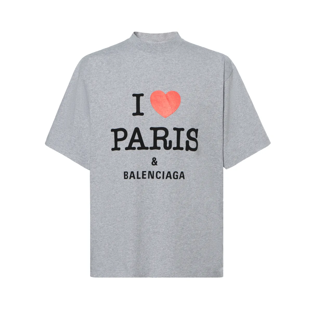 Balenciaga I Love Paris Printed Medium Fit T Shirt