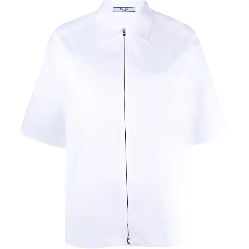 PRADA Shirts Women's White Pointed Collar Moderate Other