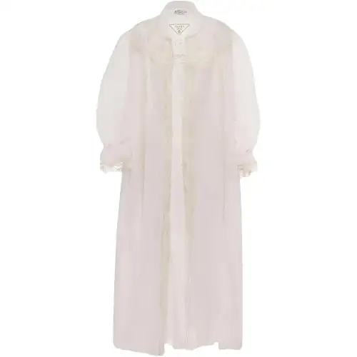 PRADA Jackets Women's Ecru Lapel Thin Other