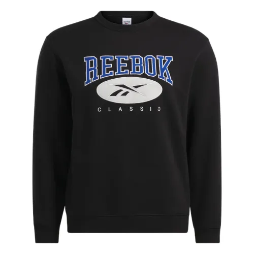 Reebok Sweatshirts Unisex Black Crew Neck Moderate