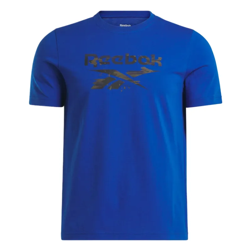 Reebok T Shirts Men's Blue Crew Neck Moderate