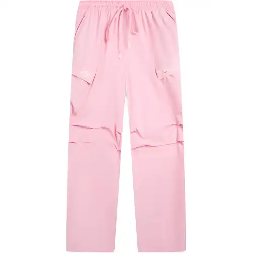 Li Ning Casual Pants Women's Pink Moderate Straight Fit Pants