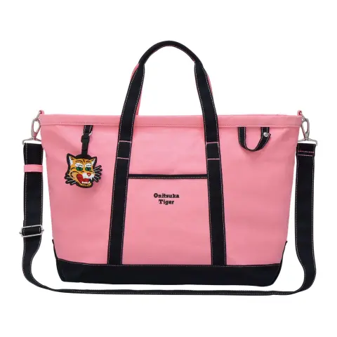 Onitsuka Tiger Canvas Tote Handbag Unisex Pink