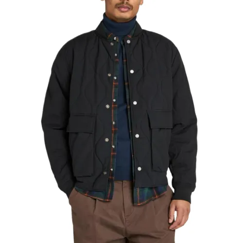 Timberland Jackets Men's Black Baseball Collar Moderate Other