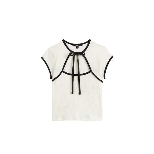 Vans Shirts Women's White Crew Neck Moderate