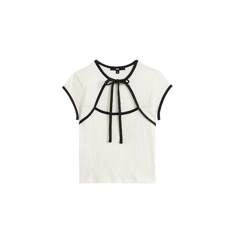 Vans Shirts Women's White Crew Neck Moderate