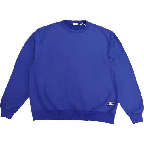 Burberry Sweatshirts Men's Blue Crew Neck Moderate