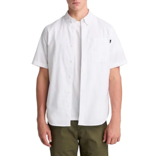 Timberland Shirts Men's White Lapel Moderate