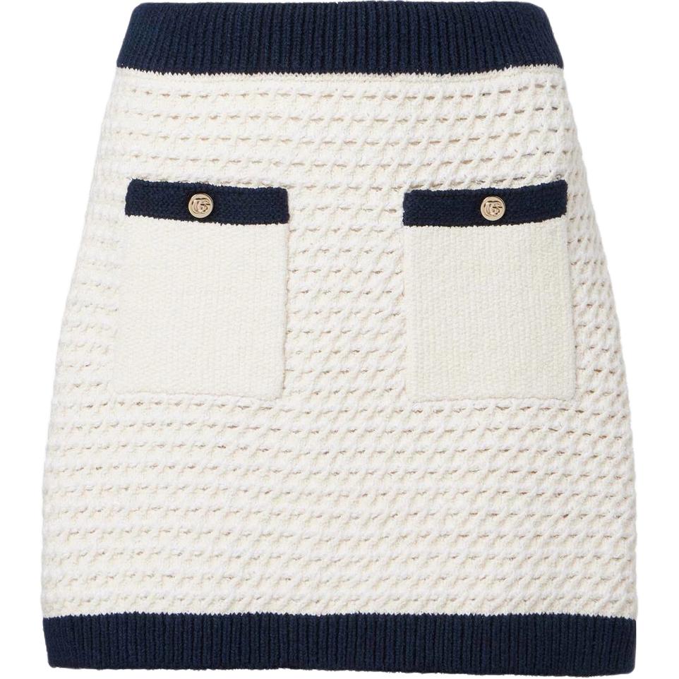 GUCCI Fine Cotton Crochet Skirt