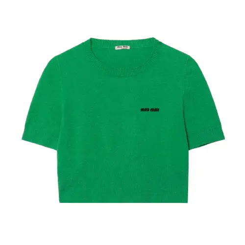 MIU MIU SS22 Sweater Women's Green