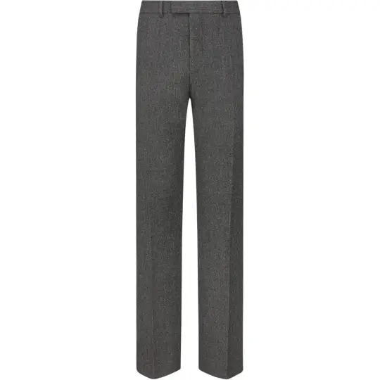 DIOR Homme Pleat Detailed Straight Leg Trousers