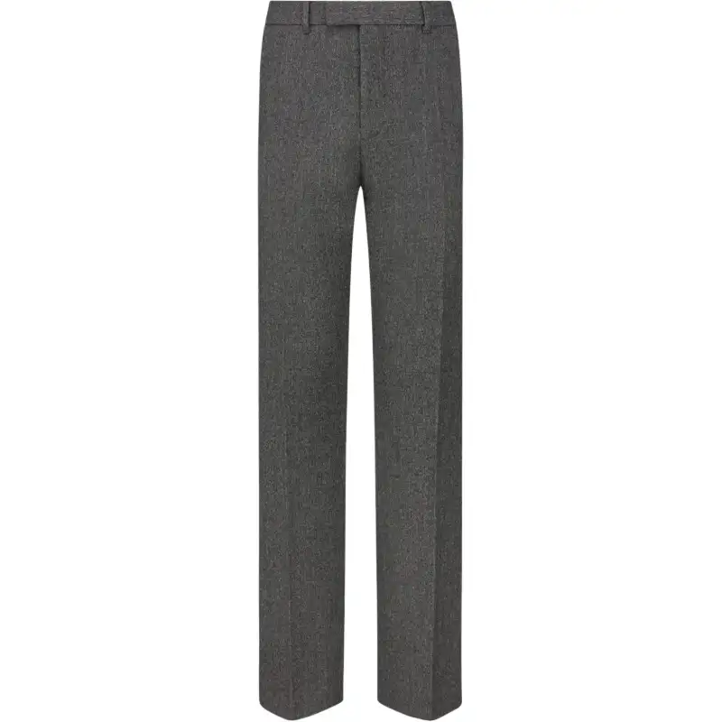DIOR Homme Pleat Detailed Straight Leg Trousers