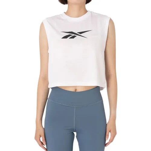 Reebok Sleeveless Sports Shirts Women's White