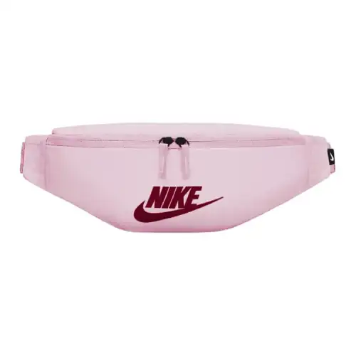 Nike Heritage Polyester Crossbody Bag, Sling Bag, Fanny Pack Small Unisex Berry Pink