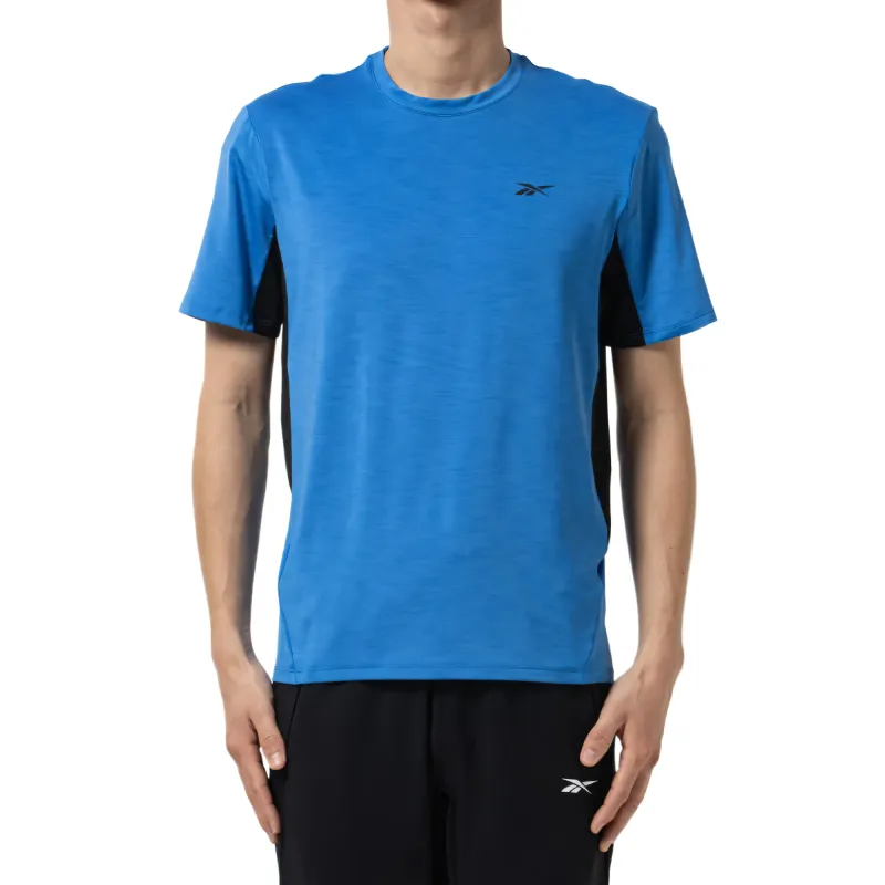Reebok T Shirts Men's Blue Crew Neck Moderate Straight Fit