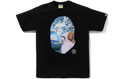 Bape Sakura Ape Head Photo I Tee