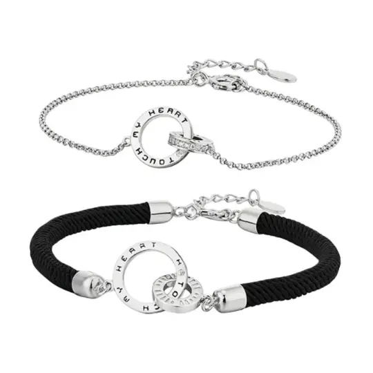KADER S925 Silver Rope Bracelets Unisex