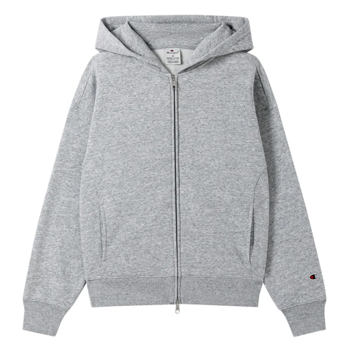 Champion Logo detail Zip up Hoodie