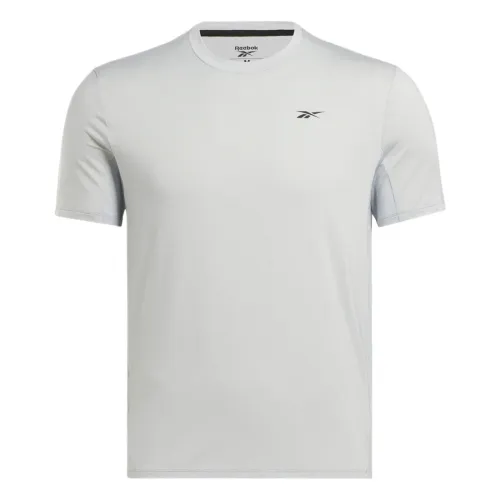 Reebok T Shirts Men's Gray Crew Neck Moderate Straight Fit