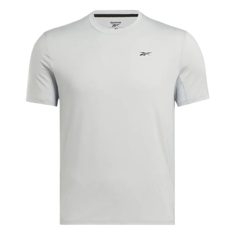 Reebok T Shirts Men's Gray Crew Neck Moderate Straight Fit