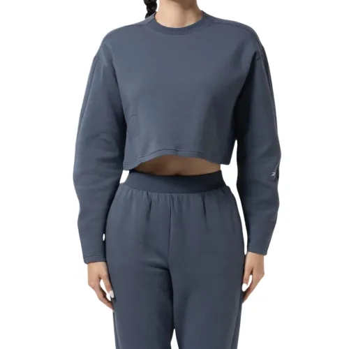 Reebok Sweatshirts Women's Gray Crew Neck Moderate