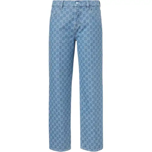 Gucci Gg denim jacquard pants