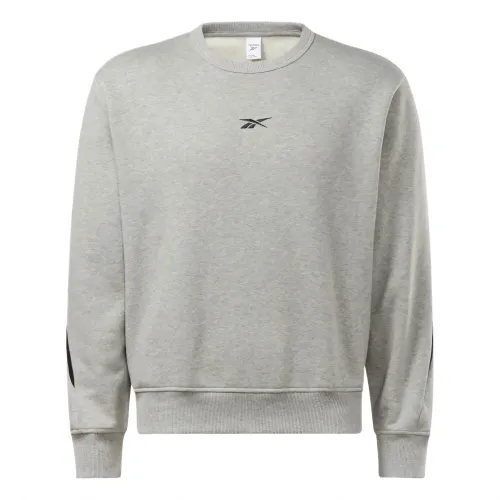 Reebok Sweatshirts Unisex Medium Gray Crew Neck Moderate