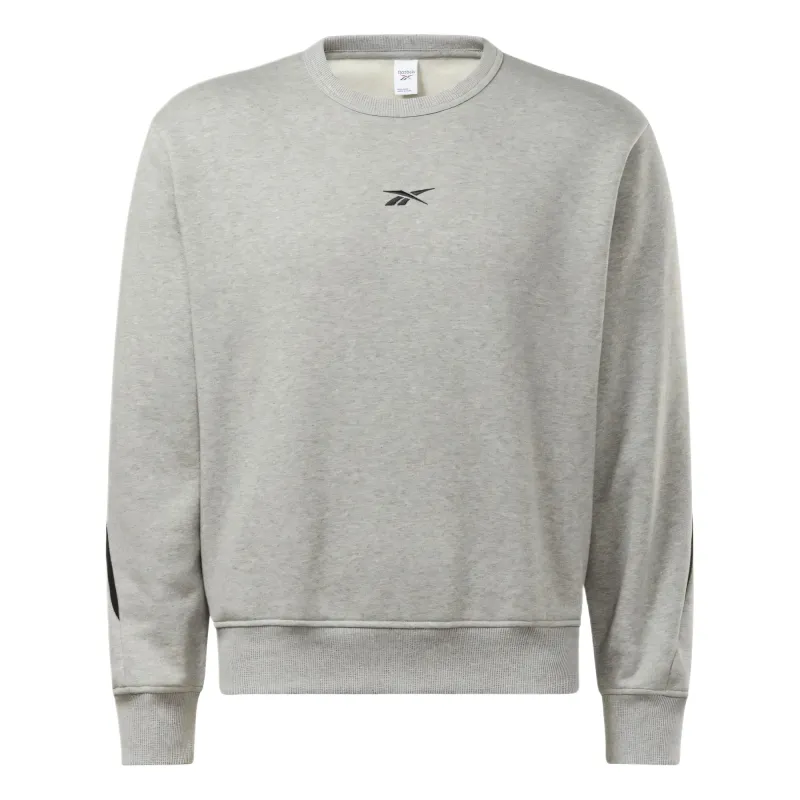 Reebok Sweatshirts Unisex Medium Gray Crew Neck Moderate
