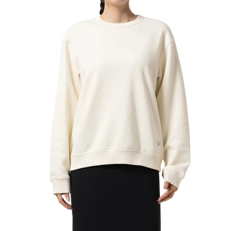 Reebok Sweatshirts Unisex White Crew Neck Moderate
