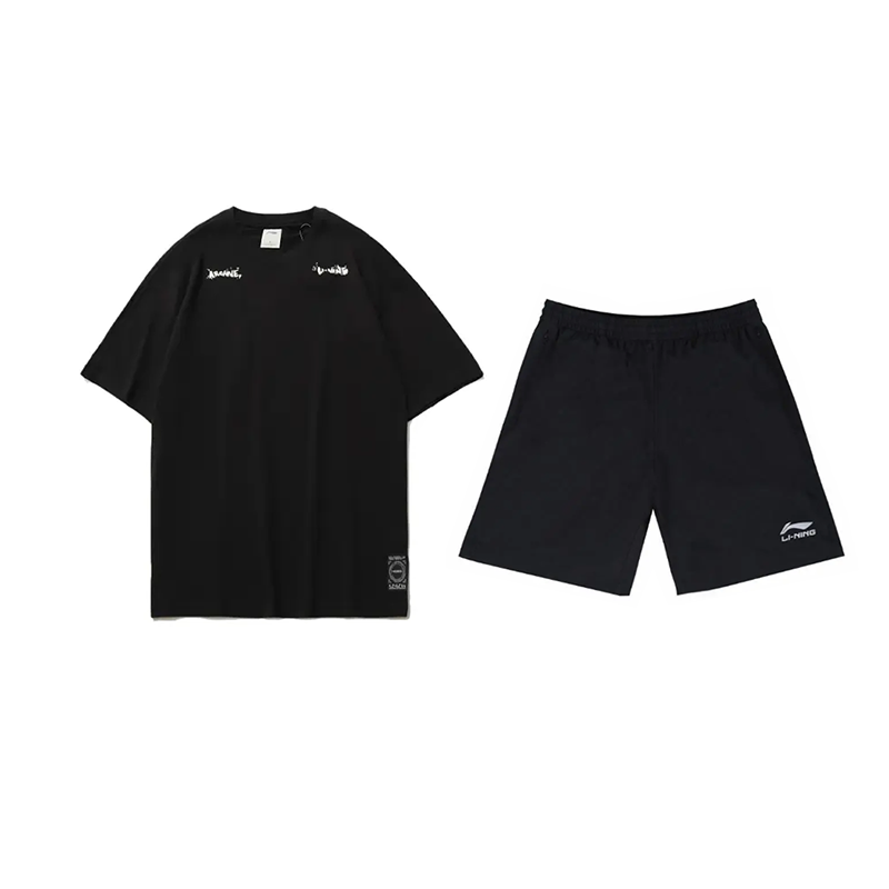 Li Ning Casual Sportswear Unisex Black+Black