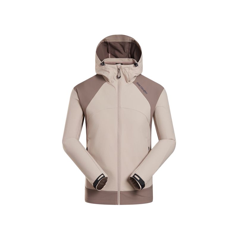 Мужская куртка Salomon Othrys Softshell (коричнево-серая)