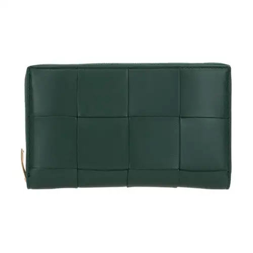 Bottega Veneta CASSETTE Lambskin Wallet Women's Jasper
