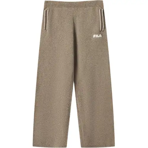 FILA ORIGINALE Knitted Sweatpants Women's Bean Green Brown BN