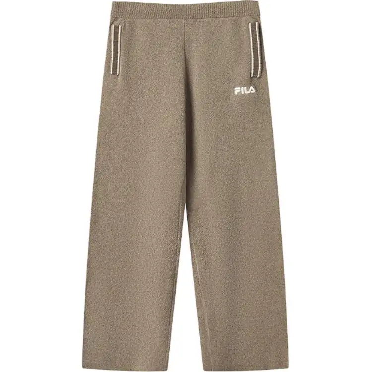 FILA ORIGINALE Knitted Sweatpants Women's Bean Green Brown BN