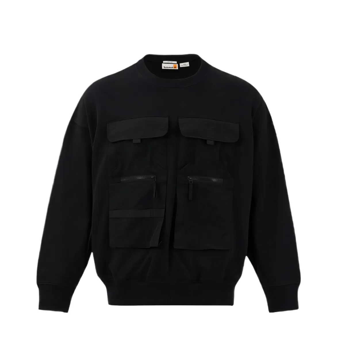 Timberland Sweatshirts Men's Black Crew Neck Moderate