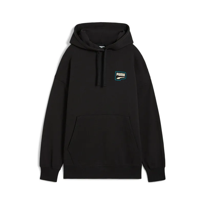 PUMA DOWNTOWN OVERSIZED HOODIE Sweatshirt Women's Black