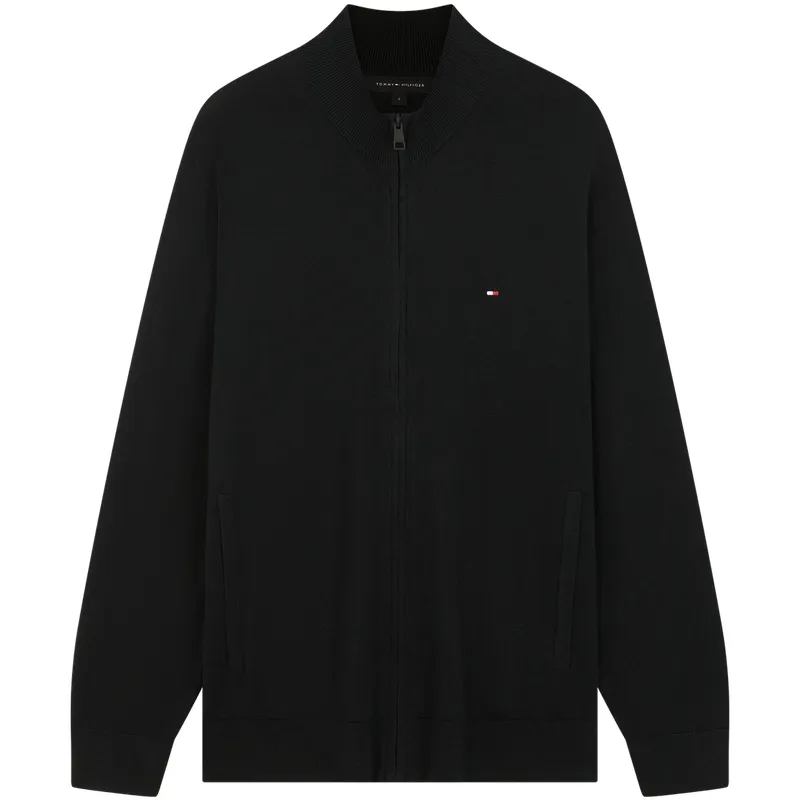 Tommy Hilfiger Knitwear Men's Stand Collar Moderate Cardigan