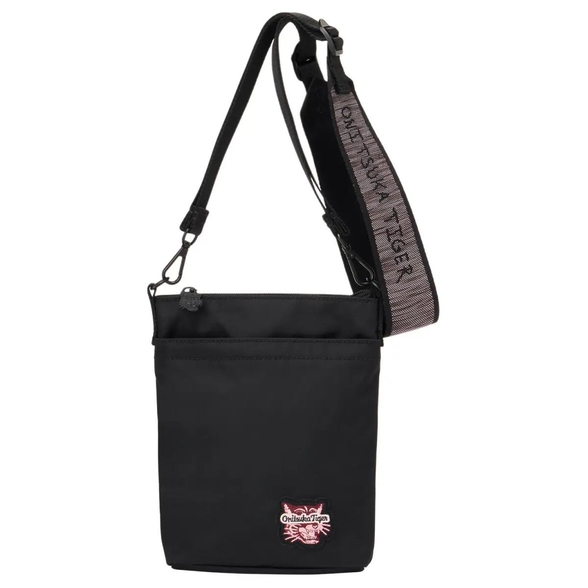 Onitsuka Tiger Recycled Nylon Shoulder Bag Small Unisex Black