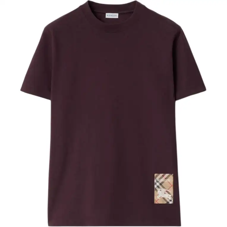 Burberry check-label cotton T-shirt