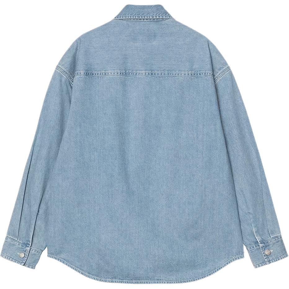 Женская рубашка Carhartt WIP FW25 W' L/S Marly Shirt (синий) — фото 2