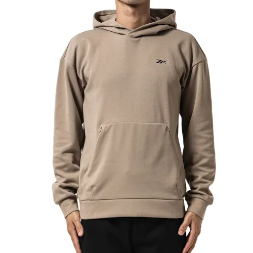 Reebok Sweatshirts Men's Brown Hooded Moderate