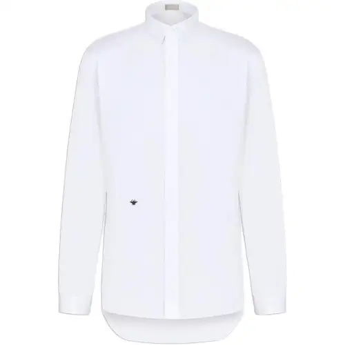 DIOR Shirts Men's White Lapel Moderate Other
