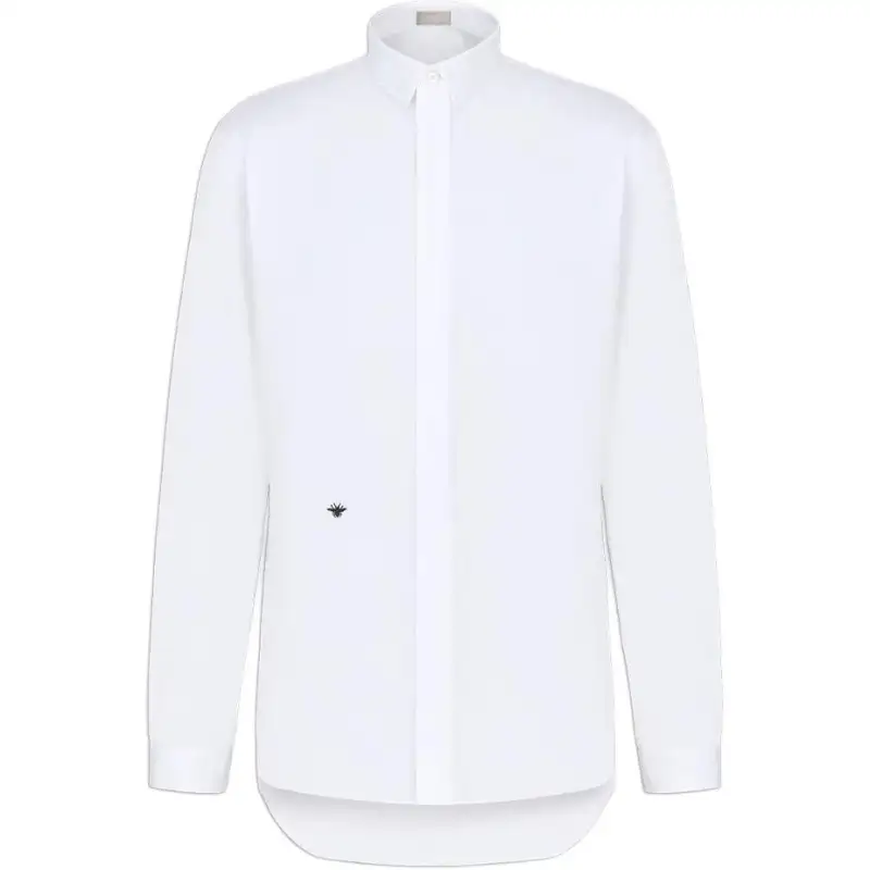DIOR Shirts Men's White Lapel Moderate Other