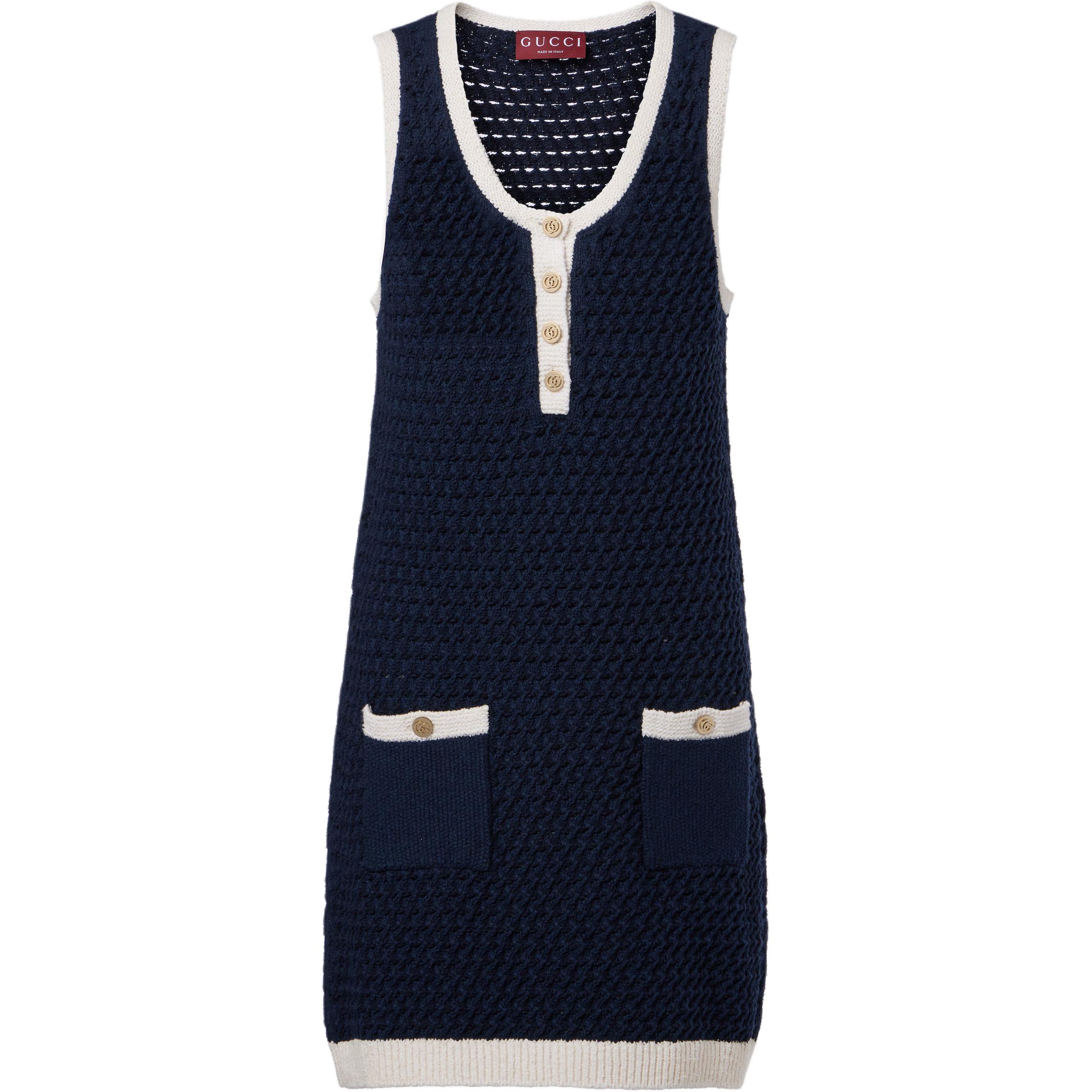 GUCCI Fine Cotton Crochet Dress
