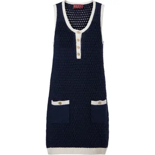 GUCCI Fine Cotton Crochet Dress