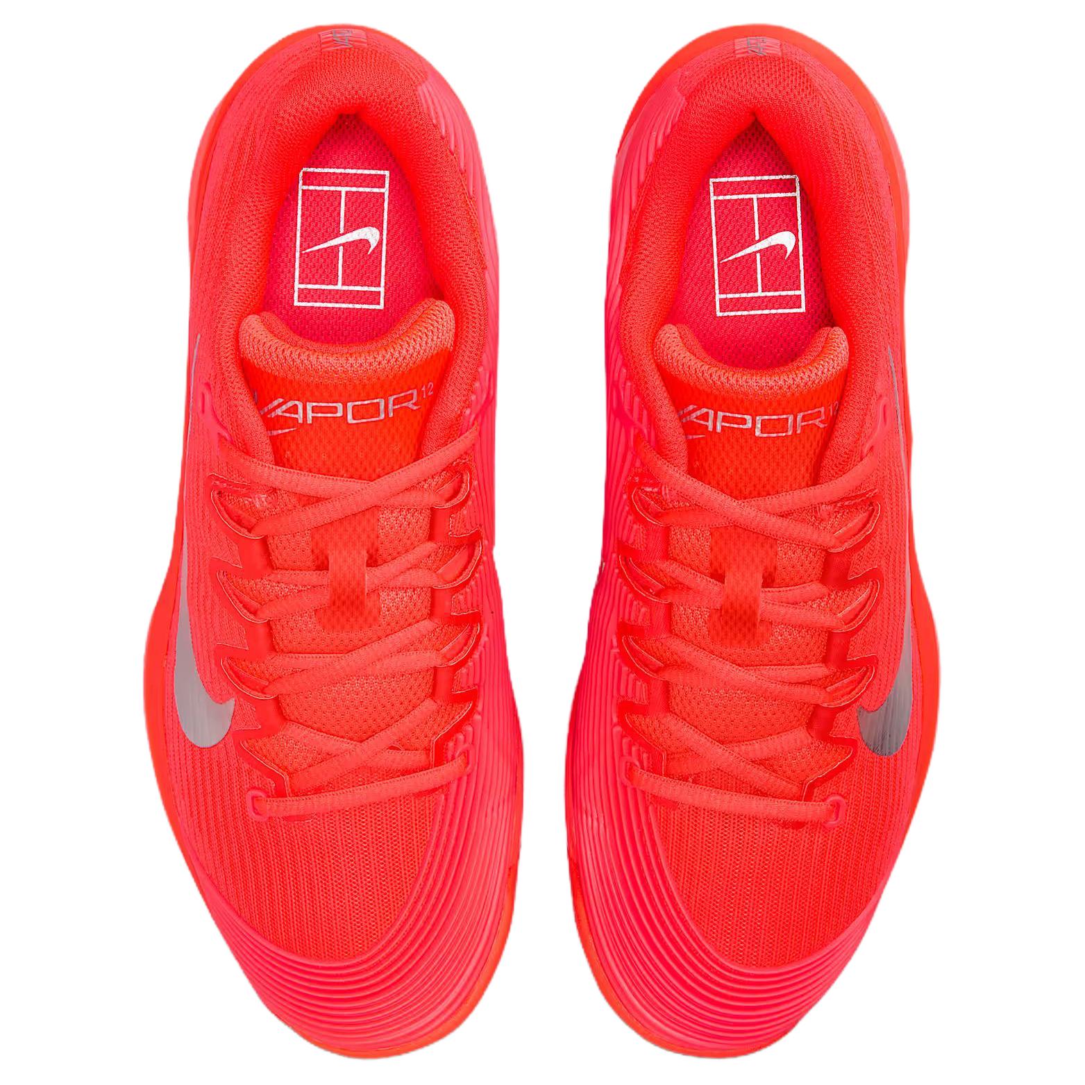 Nike Vapor 12 Low top Tennis Shoes Women’s Red Silver
