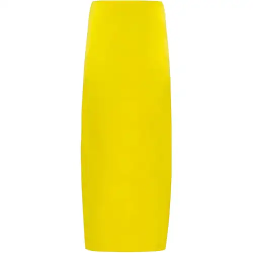 PRADA Casual Long Skirts Women's Yellow Thin Long Other