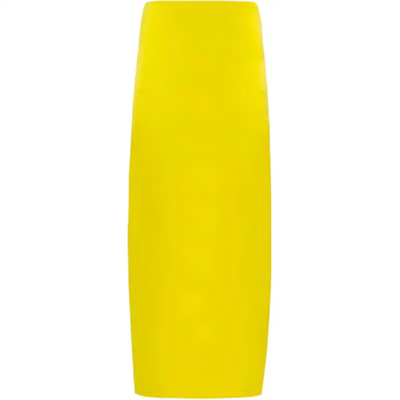 PRADA Casual Long Skirts Women's Yellow Thin Long Other