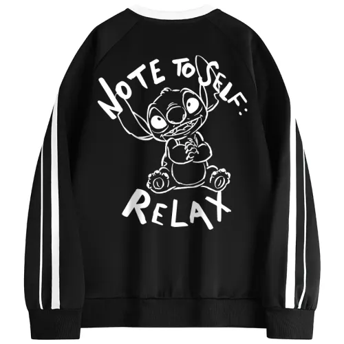 Disney Disney, retro sports cartoon base long-sleeve for leisure for students, sweatshirt with a round collar for men and women, American style, English letters, with your logo imprint, print, oversize