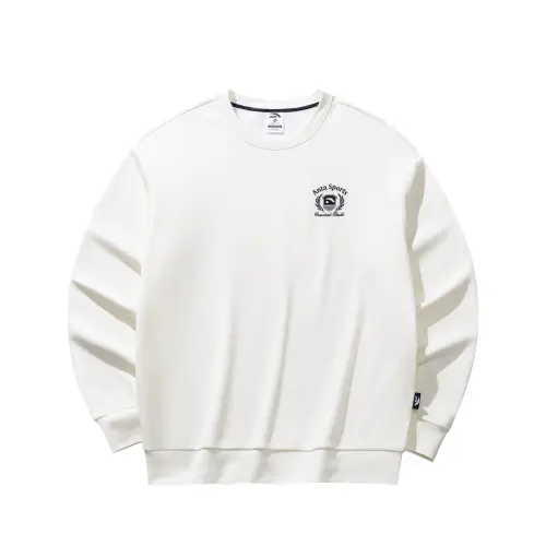ANTA Sweatshirts Men's Ivory White 5 Crew Neck Moderate